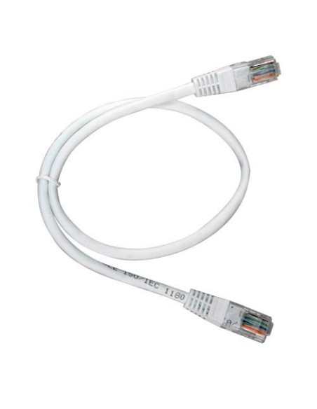 Latiguillo de red de 0.5m, cable UTP categoría 5E, blanco