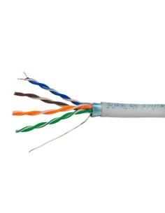 Cable de red apantallado FTP categoría 5E, bobina de 305m, diámetro 5.5mm, gris