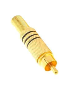 Conector RCA macho de soldar para cable paralelo de audio