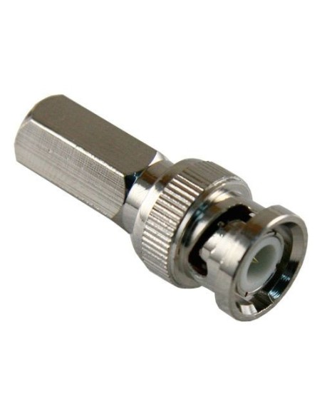 Conector BNC macho de enroscar para cable RG59