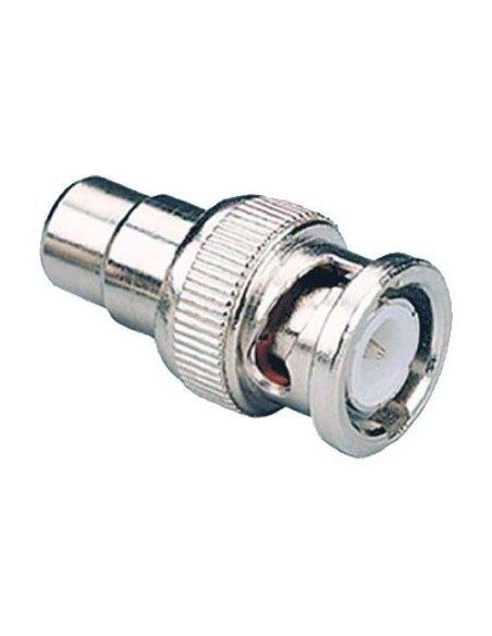 Conector BNC macho a RCA hembra