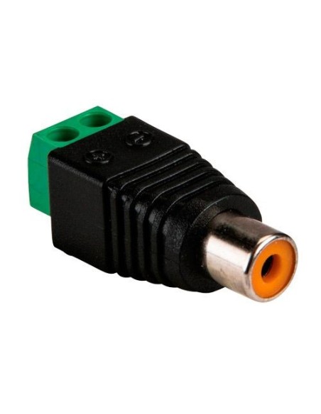 Conector RCA hembra a dos terminales de conexión