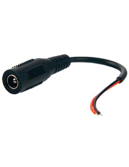 Conector de alimentación DC hembra a dos cables paralelos