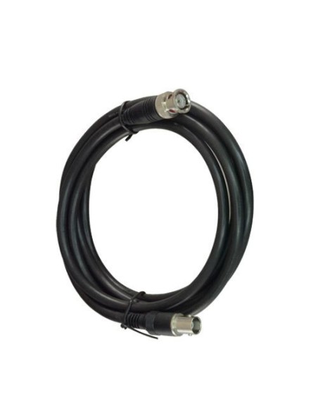 Latiguillo de vídeo de 2m, cable coaxial RG59 con BNC macho y BNC hembra