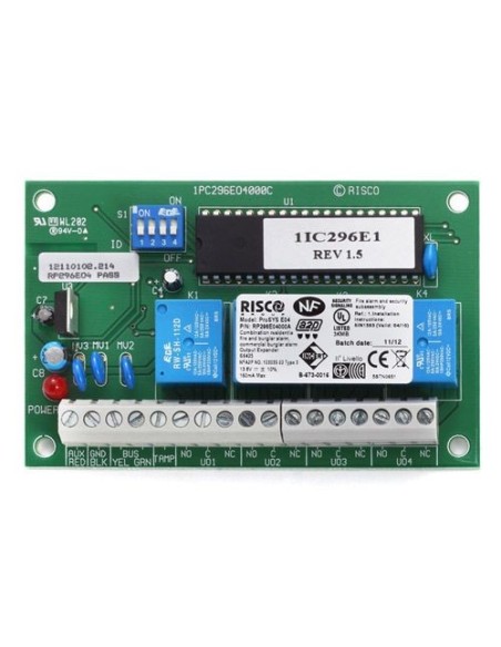 RP296E04000A Módulo RISCO PGM de 4 salidas relé