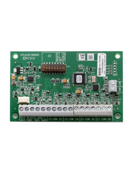 RP432EZ8000C Módulo RISCO Expansor de 8 zonas cableadas