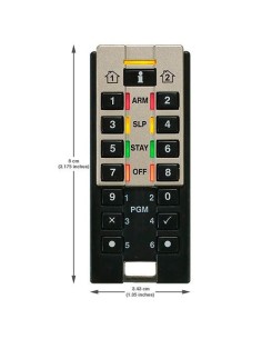 Mando a distancia Paradox REM3 bidireccional con modo teclado Grado 2
