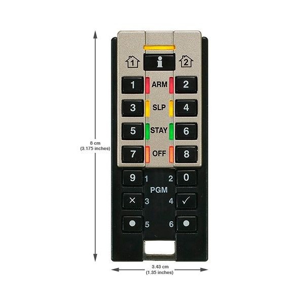 Mando a distancia Paradox REM3 bidireccional con modo teclado Grado 2