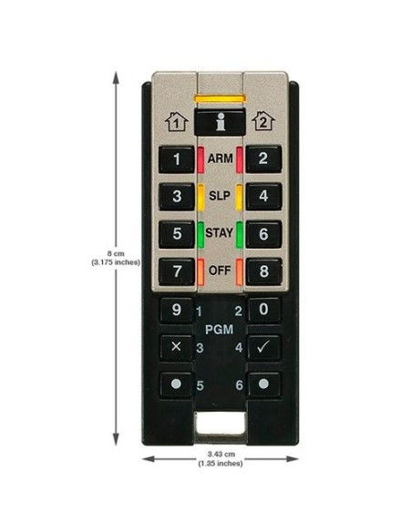 Mando a distancia Paradox REM3 bidireccional con modo teclado Grado 2
