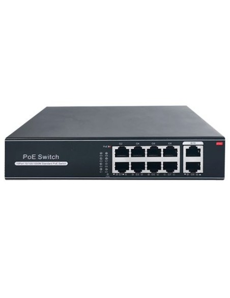 SW1008POE-G-120-E Switch PoE Gigabit de 8 PoE + 2 Uplink