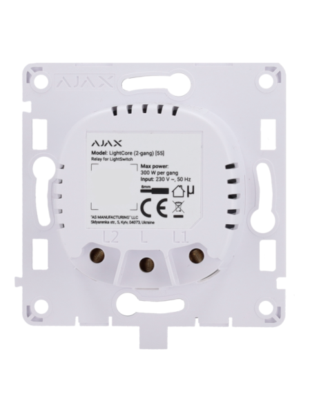 AJ-LIGHTCORE-2G Relé para interruptor de luz inteligente doble