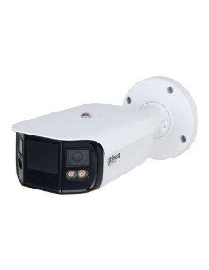 IPC-PFW5849-A180-E2-ASTE Cámara IP Dahua Full Color 2x4 Mpx, 180 grados, IR 40m con Micro