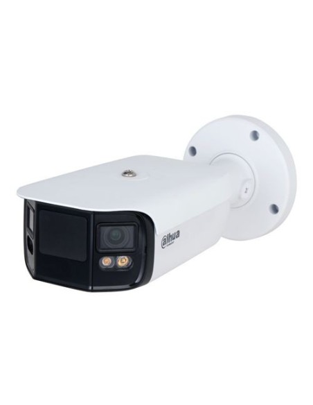 IPC-PFW5849-A180-E2-ASTE Cámara IP Dahua Full Color 2x4 Mpx, 180 grados, IR 40m con Micro
