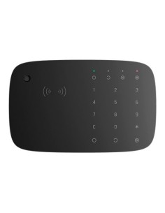 AJ-KEYPADCOMBI-B Teclado inalámbrico Ajax negro con lector RFID y Sirena