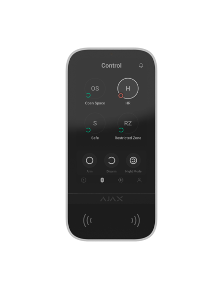 AJ-KEYPADTOUCHSCREEN-W Teclado Táctil Ajax con lector RFID