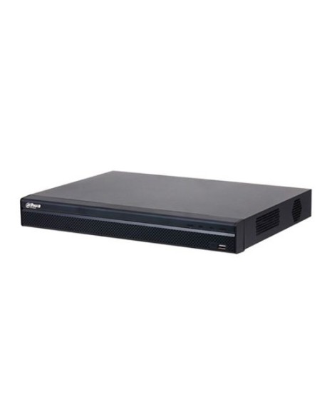 NVR4208-8P-4KS3 Grabador NVR Dahua 8 CH de 12 Mpx (6K) con 8 puertos PoE y alarmas, admite 2 HDD