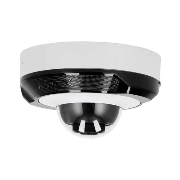 AJ-DOMECAM-MINI-5-W Cámara IP Domo Ajax de 5 Mpx, 100-110 grados, IR 15m con Micro