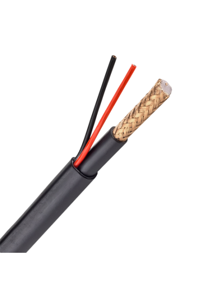 RG59P-300-LSZH Cable Combinado RG59 + alimentación 300m