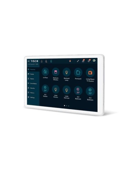 RP432KPTZEUA Teclado Táctil Cableado Controlador de alarma, Smart Home y Vídeo RisControl