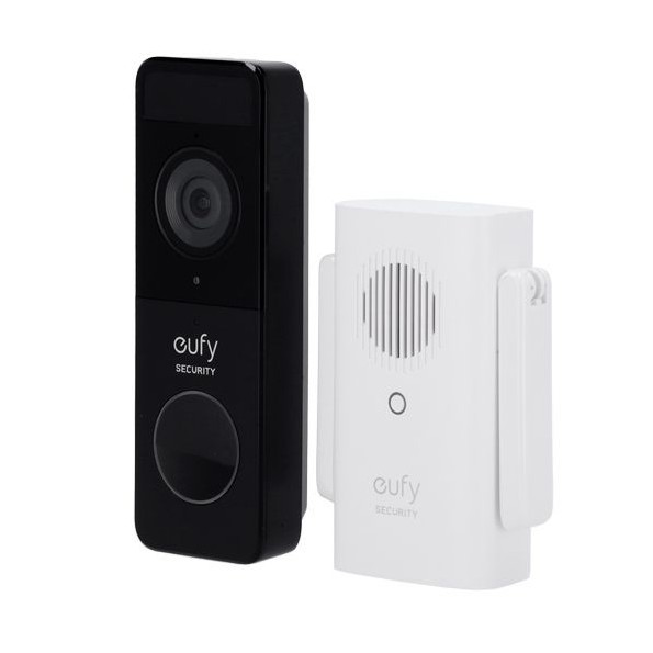 EUFY-DOORBELL-C211 Kit de Timbre Wifi con vídeo Eufy, 2 Megapíxeles, Batería, Audio bidireccional y Detección de Humanos