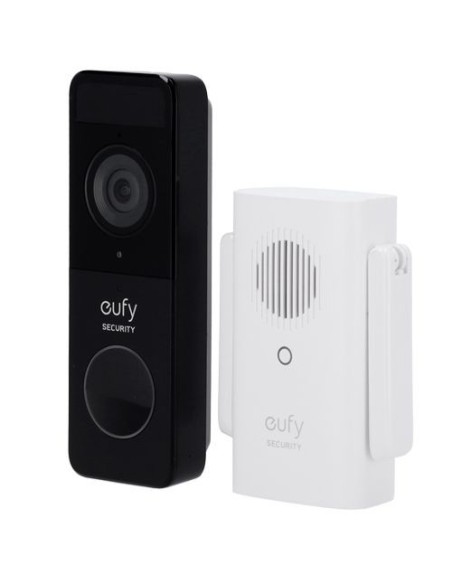 EUFY-DOORBELL-C211 Kit de Timbre Wifi con vídeo Eufy, 2 Megapíxeles, Batería, Audio bidireccional y Detección de Humanos