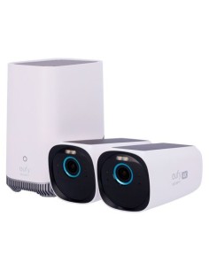 EUFY-CAM3-S330 Kit 2 Cámaras Solares Wifi de exterior 4K + 1 HomeBase Eufy