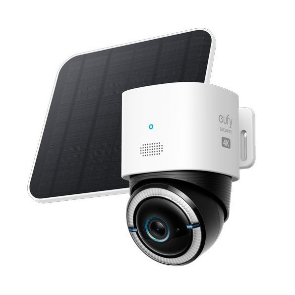 EUFY-4GLTECAM-S330 Cámara exterior IP Wifi y 4G Eufi 4K con Panel Solar y Batería, Audio, PIR e IA