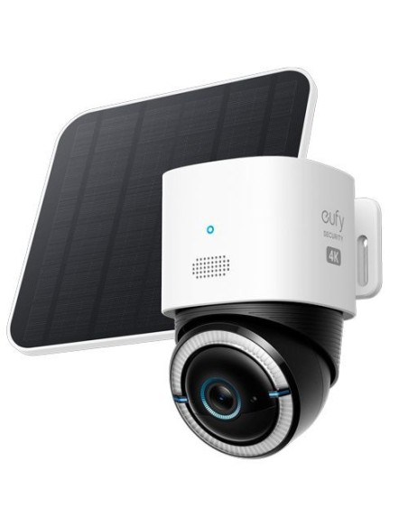 EUFY-4GLTECAM-S330 Cámara exterior IP Wifi y 4G Eufi 4K con Panel Solar y Batería, Audio, PIR e IA