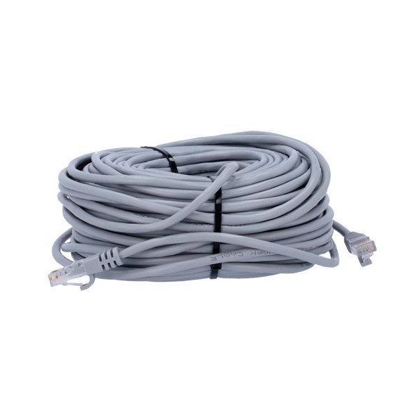 Latiguillo de red de 30m, cable UTP categoría 5E, gris