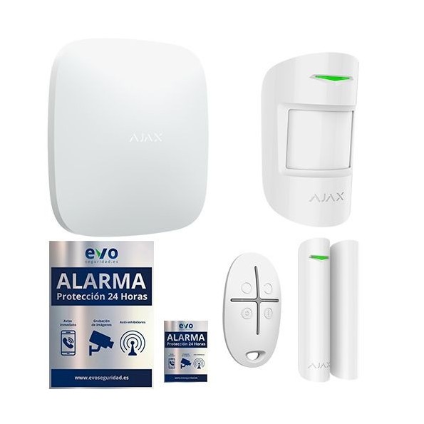 Kit de Alarma Ajax AJ-HUBKIT-W con IP y GSM/GPRS