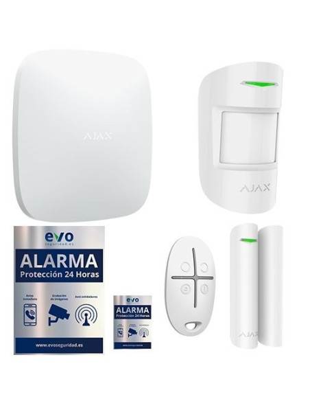 Kit de Alarma Ajax AJ-HUBKIT-W con IP y GSM/GPRS