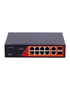 SF-SW1208HIPOE-GF-120 Switch PoE Safire de 8 PoE + 2 Uplink RJ45 + 2 SFP