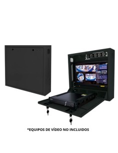 RACK-WALL-B Caja metálica vertical cerrada para DVR