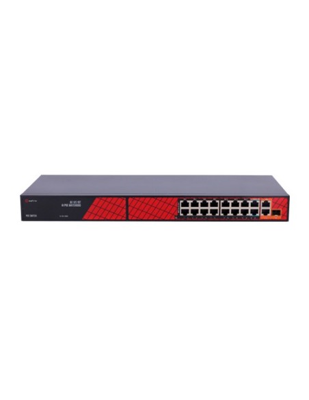 SF-SW1916HIPOE-HF-300 Switch de 16 PoE + 2 Uplink  Gigabit + 1 SFP