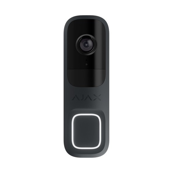 AJ-DOORBELL-4-GRA Vídeo Timbre Grafito Ajax con Cámara IP de 4 Mpx y Sensor PIR, 155 grados, IR 6m con Micro y Altavoz