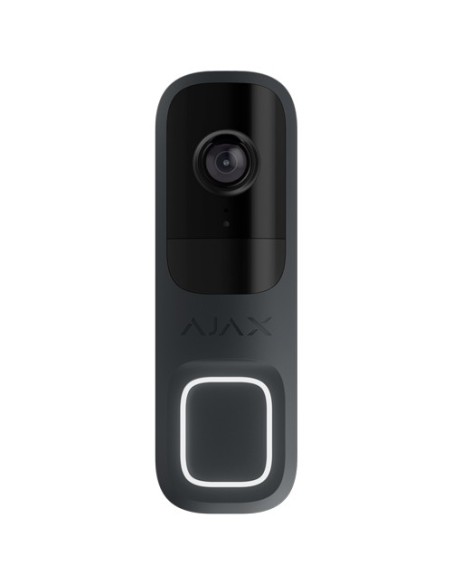 AJ-DOORBELL-4-GRA Vídeo Timbre Grafito Ajax con Cámara IP de 4 Mpx y Sensor PIR, 155 grados, IR 6m con Micro y Altavoz