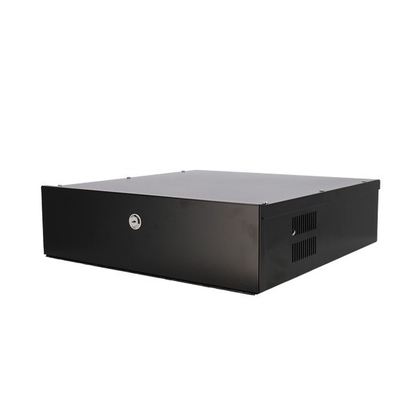 LOCKBOX-2U Caja metálica cerrada para DVR