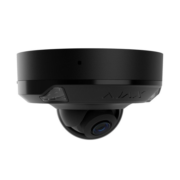 AJ-DOMECAM-MINI-5-0400-HL-B Cámara IP Domo Ajax negra de 5 Mpx, 75-85 grados, Iluminación Dual 15m con Micro