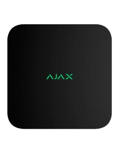 AJ-NVR108-DC-B Grabador IP NVR Ajax Negro 8 CH hasta 8 Mpx (4K), Alimentación 12V