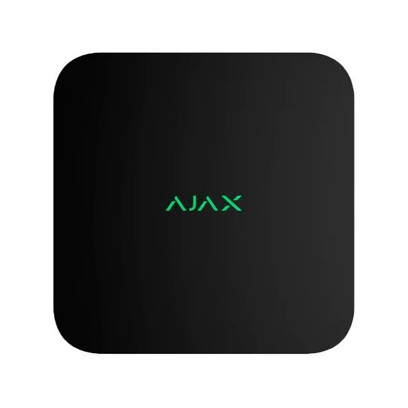 AJ-NVR108-DC-B Grabador IP NVR Ajax Negro 8 CH hasta 8 Mpx (4K), Alimentación 12V