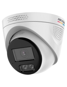 DS-2CD1347G3H-LIUF/SRB(2.8mm) Cámara Turret IP 4 Mpx Hikvision, 104 grados, Luz Dual 30m con Micro y Altavoz