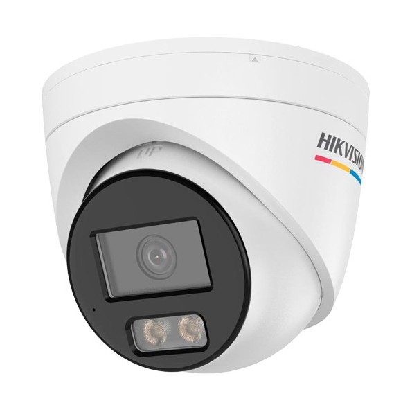DS-2CD1347G3H-LIUF(2.8mm) Cámara Turret IP 4 Mpx Hikvision, 104 grados, Luz Dual 30m con Micro
