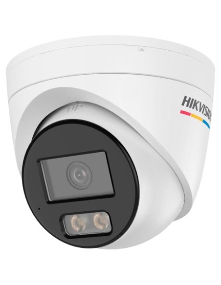 DS-2CD1347G3H-LIUF(2.8mm) Cámara Turret IP 4 Mpx Hikvision, 104 grados, Luz Dual 30m con Micro