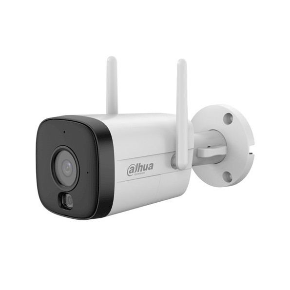 IPC-HFW1539DTK1-SW-PV Cámara IP Wifi Dahua de Exterior, 5 Mpx, 104 grados, Iluminación Dual 30m con Micro y Altavoz