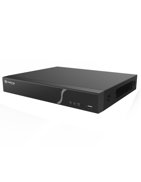 SF-NVR8108A-8P-B2 Grabador NVR para 8 cámaras IP con 8 puertos PoE Safire Smart