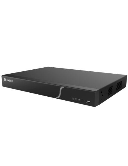 SF-NVR8216A-16P-B2 Grabador NVR para 16 cámaras IP con 16 puertos PoE Safire Smart