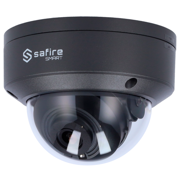 SF-IPD040-4B1-GREY Cámara Domo IP 4 Mpx Safire Smart Gris, 98 grados, IR 30m