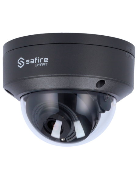 SF-IPD040-4B1-GREY Cámara Domo IP 4 Mpx Safire Smart Gris, 98 grados, IR 30m