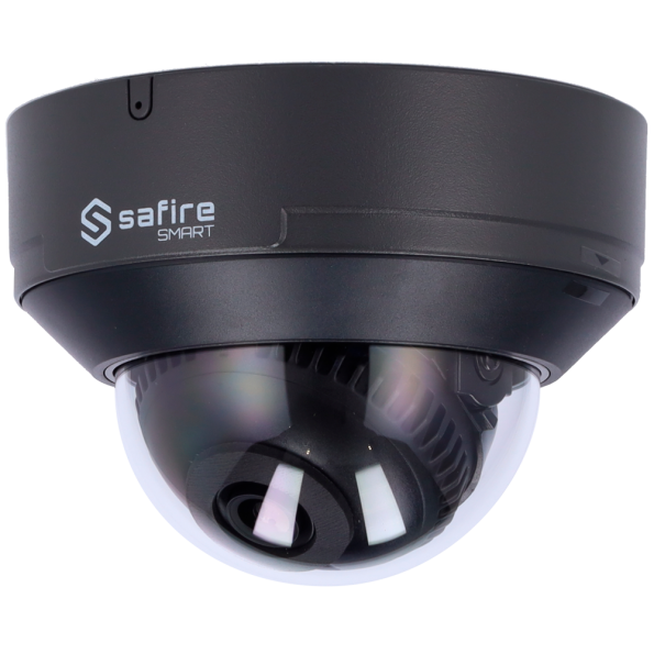 SF-IPD040A-4E1-GREY Cámara Domo IP 4 Mpx Safire Smart Gris, 94 grados, IR 30m con Micro