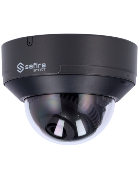 SF-IPD040A-4E1-GREY Cámara Domo IP 4 Mpx Safire Smart Gris, 94 grados, IR 30m con Micro
